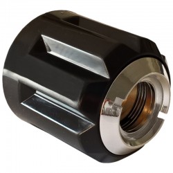 CHROME FAEMA NO STOP STEAM/WATER VALVE KNOB - LONG PITCH 6MM