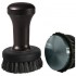 LEO COFFEE TAMPER, BLACK HANDLE WITH S. STEEL FLAT BASE D.53MM