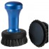LEO COFFEE TAMPER, BLUE HANDLE WITH S. STEEL TEFLON® COATED FLAT BASE D.53MM