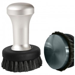 LEO COFFEE TAMPER, SILVER HANDLE WITH S. STEEL FLAT BASE D.54MM