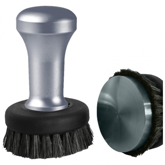 LEO COFFEE TAMPER, GUN METAL HANDLE WITH S. STEEL FLAT BASE D.54MM