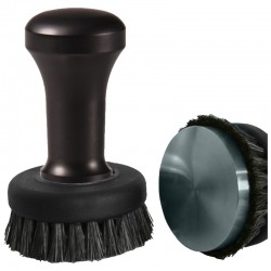 LEO COFFEE TAMPER, BLACK HANDLE WITH S. STEEL FLAT BASE D.54MM