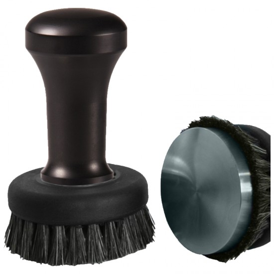 LEO COFFEE TAMPER, BLACK HANDLE WITH S. STEEL FLAT BASE D.54MM