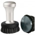 LEO COFFEE TAMPER, SILVER HANDLE WITH S. STEEL FLAT BASE D.57MM