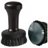 LEO COFFEE TAMPER, RED HANDLE WITH S. STEEL FLAT BASE D.58MM