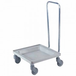 PLASTIC TROLLEY WITH HANDLE FOR SMALL RACK