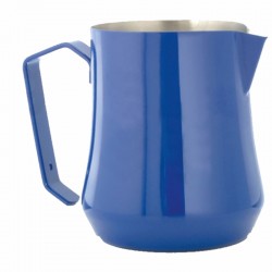 MILK PITCHER MOD. TULIP 50 CL STAINLESS STEEL BLUE COLOR -PROFESSIONAL