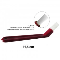 SHOWER CLEANING NYLON BRUSH -BORDEAUX