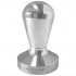 EGGY COFFEE TAMPER, SHINY ALUMINIUM HANDLE WITH S. STEEL FLAT BASE D.57MM
