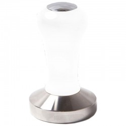 TOP CLASS COFFEE TAMPER, WHITE WOOD HANDLE WITH FLAT BOTTOM DIA 57