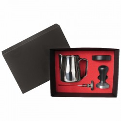 BARISTA BOX MOD. ELEGANCE - BLACK TAMPER HANDLE AND HOLDER