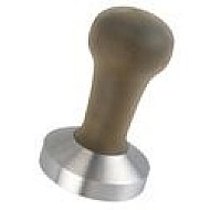 MOTTA - tamper MOTTA pentru cafea , maner  lemn natural , baza inox plana ,53mm
