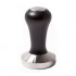 tamper-presor cafea TOP CLASS ,maner negru de lemn cu cap cromat, baza inox convexa 53 mm	