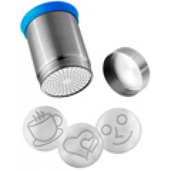 set  inox diverse forme pentru decorare cappuccino sau alte produse bar mod Barista