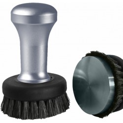  LEO COFFEE TAMPER, GUN METAL HANDLE WITH S. STEEL FLAT BASE D.58,5MM 