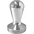 EGGY COFFEE TAMPER, SHINY ALUMINIUM HANDLE WITH S. STEEL FLAT BASE D.58,5MM 