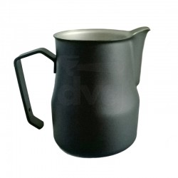 MILK PITCHER MOD. EUROPA 75 CL STAINLESS STEEL, BLACK -PROFESSIONAL