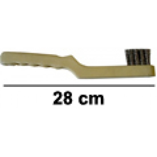 Perie de sarma inox pentru curatire grup expresor cu maner antiscurgere