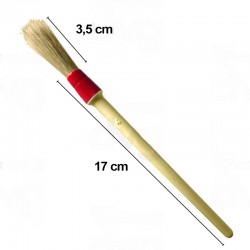 Pensula curatire cutite rasnita cafea- 4mm -maner lemn