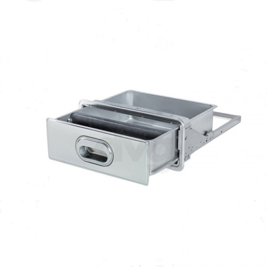 knock box sertar de inox pentru zat de cafea 