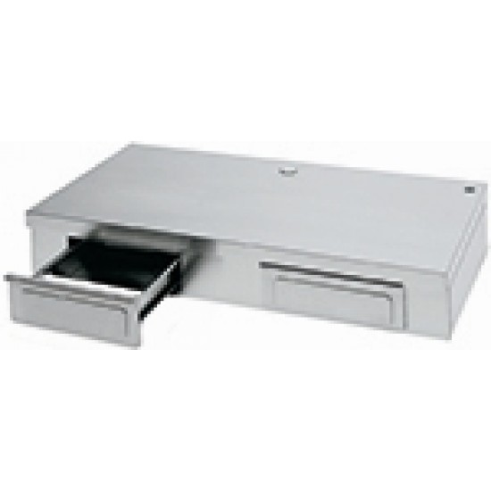 COFFEE MACHINE AND GRINDER CLOSED BASE L=800MM WITH 2 KNOCK BOXES