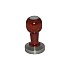 Tamper presor cafea baza inox plana maner lemn 51mm