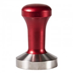 FANTASY COFFEE TAMPER, RED HANDLE WITH S. STEEL CONVEX BASE DIA 53MM
