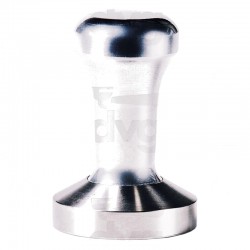 FANTASY COFFEE TAMPER, BRIGHT HANDLE WITH S. STEEL FLAT BASE DIA 53MM