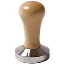 CLASS COFFEE TAMPER, NATURAL WOOD HANDLE WITH FLAT BOTTOM DIA 57