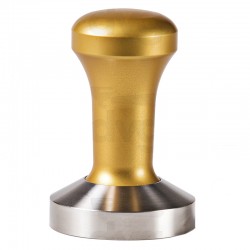 FANTASY COFFEE TAMPER, GOLD HANDLE WITH S. STEEL FLAT BASE DIA 57