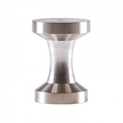 FANTASY COFFEE TAMPER, BRIGHT HANDLE WITHT DOUBLE DIAMETER 58/53 S. STEEL FLAT BASE