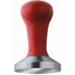 MOTTA - tamper MOTTA pentru cafea, maner rosu din lemn, baza inox plata ,58mm