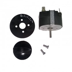 Two pole time switch with knob and plate