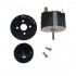 Two pole time switch with knob and plate