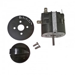 Three pole time switch with knob and plate