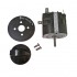Three pole time switch with knob and plate
