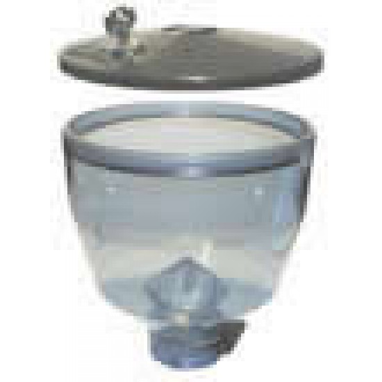Complete hopper with key lock