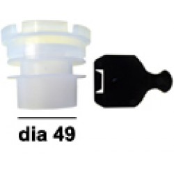 Adaptor plastic Dia 49 with ending plate