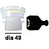 Adaptor plastic Dia 49 with ending plate