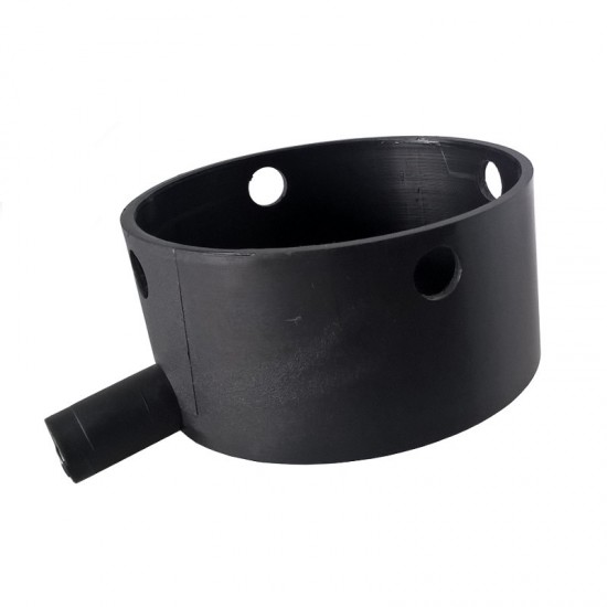 ROUND DRAIN TRAY D.100MM H.50MM, TUBE D.16MM, M8