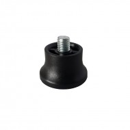 NYLON FOOT DIA 40 H25 SCREW M10X10 FIXED