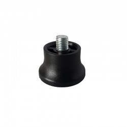 NYLON FOOT DIA 40 H25 SCREW M10X10 FIXED