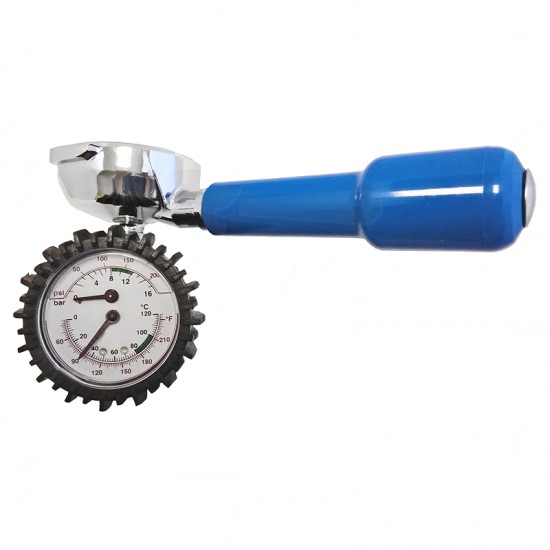 Portafiltru cu termo-manometru verificare temperatura grup expresor Cimbali