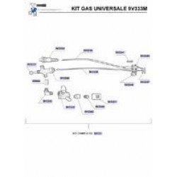 Gas kit UNIVERSAL GAS ASSEMBLING KIT