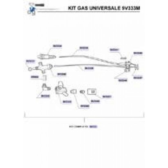 Gas kit UNIVERSAL GAS ASSEMBLING KIT