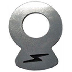 PLATE BFC WITH SYMBOL LIGHTNING