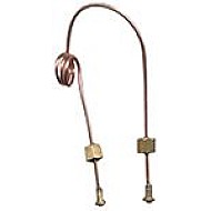 COPPER CAPILLARY L.500 MM D.1,27X2,5 SPIRAL 1/8F 1/8F