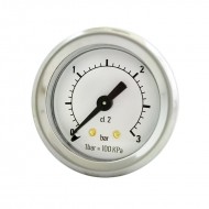BEZZERA MANOMETER SINGLE SCALE 0-3