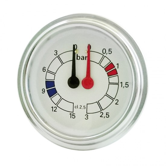 BOILER PUMP MANOMETER D.59 0-3/0-15 BAR