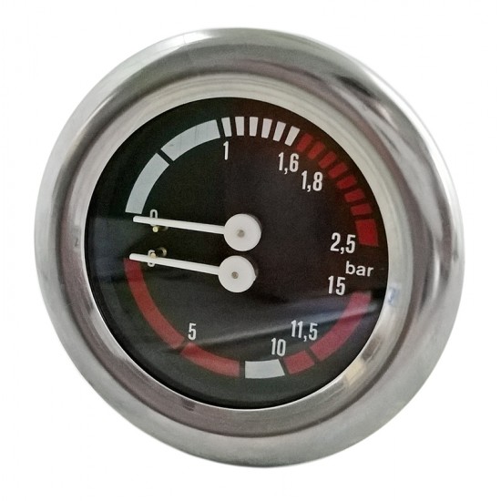 ceas - manometru cu scala dubla-presiune pompa si boiler - pentru expresor CIMBALI M20 